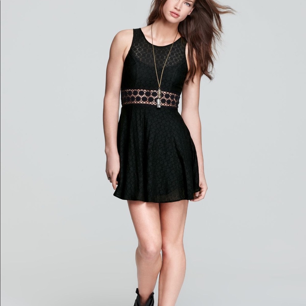 Free People Fit Flare Dress - Daisy cut out